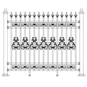 8080 Aluminium fence